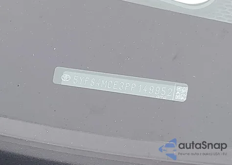 2023 Toyota Corolla Se from USA, damaged, VIN 5YFS4MCE3PP149952